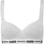 Schalen-BH von Puma, in der Farbe Grau, aus Baumwolle, Vorschaubild