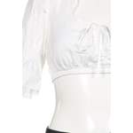 Klassische Bluse von Edelnice, in der Farbe Weiss, aus Baumwolle, andere Perspektive, Vorschaubild