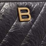 Geldbörse von Balenciaga, in der Farbe Schwarz, aus Leder, andere Perspektive, Vorschaubild