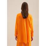 Longbluse von seidensticker, in der Farbe Orange, aus Leinen, andere Perspektive, Vorschaubild