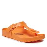 Zehentrenner von Birkenstock, in der Farbe Orange, aus Kunststoff, andere Perspektive, Vorschaubild