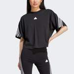 T-Shirt von adidas Sportswear, in der Farbe Schwarz, aus Baumwolle, Vorschaubild