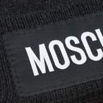 Strickmütze von Moschino, in der Farbe Schwarz, aus Cashmere, andere Perspektive, Vorschaubild