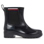 Chelsea-Boot von Tommy Hilfiger, in der Farbe Schwarz, aus Kunststoff, andere Perspektive, Vorschaubild