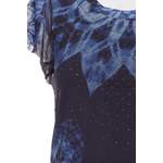 Klassische Bluse von Desigual, in der Farbe Blau, aus Elasthan, andere Perspektive, Vorschaubild