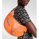 Schultertasche von Versace, in der Farbe Orange, aus Textil, andere Perspektive, Vorschaubild