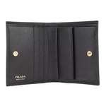 Geldbörse von Prada, in der Farbe Schwarz, aus Textil, andere Perspektive, Vorschaubild
