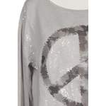 Klassische Bluse von iSILK, in der Farbe Grau, aus Baumwolle, andere Perspektive, Vorschaubild