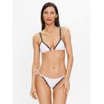 Bikini von Calvin Klein Swimwear, in der Farbe Weiss, aus Polyester, andere Perspektive, Vorschaubild