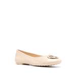 Klassische Ballerina von TORY BURCH, in der Farbe Beige, aus Leder, andere Perspektive, Vorschaubild