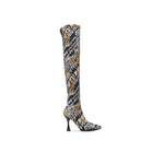 Overknee-Stiefel von Versace Jeans Couture, Mehrfarbig, andere Perspektive, Vorschaubild