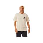 T-Shirt von Rip Curl, in der Farbe Beige, aus Baumwolle, andere Perspektive, Vorschaubild