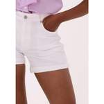 Shorts von Selected Femme, in der Farbe Weiss, aus Denim, andere Perspektive, Vorschaubild