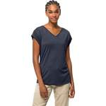 T-Shirt von Jack Wolfskin, in der Farbe Blau, aus Polyester, andere Perspektive, Vorschaubild