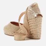 Espadrille von Castaner, in der Farbe Gold, aus Textil, andere Perspektive, Vorschaubild