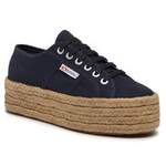 Espadrille von Superga, in der Farbe Blau, andere Perspektive, Vorschaubild