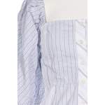 Klassische Bluse von Ganni, in der Farbe Blau, aus Baumwolle, andere Perspektive, Vorschaubild