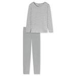 Pyjama von Schiesser, in der Farbe Grau, aus Baumwolle, andere Perspektive, Vorschaubild