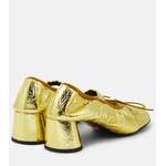 Klassische Pump von Proenza Schouler, in der Farbe Gold, andere Perspektive, Vorschaubild