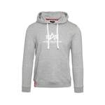 Kapuzenpullover von alpha industries, in der Farbe Grau, aus Polyester, andere Perspektive, Vorschaubild