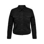 Jeansjacke von ONLY CARMAKOMA, in der Farbe Schwarz, aus Polyester, andere Perspektive, Vorschaubild