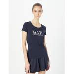 T-Shirt von EA7 Emporio Armani, in der Farbe Weiss, aus Baumwolle, andere Perspektive, Vorschaubild
