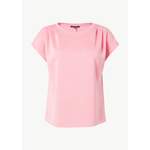 T-Shirt von comma, in der Farbe Rosa, aus Polyester, Vorschaubild