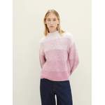 Rollkragenpullover von Tom Tailor, in der Farbe Rosa, aus Baumwolle, andere Perspektive, Vorschaubild