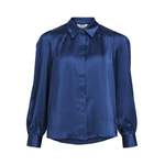 Klassische Bluse von Object, in der Farbe Blau, aus Polyester, Vorschaubild