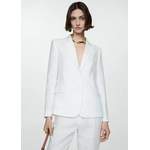 Blazer von MANGO, in der Farbe Weiss, aus Polyester, andere Perspektive, Vorschaubild