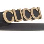 Gürtel von Gucci, in der Farbe Schwarz, aus Leder, andere Perspektive, Vorschaubild