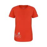 T-Shirt von Elkline, in der Farbe Orange, aus Baumwolle, andere Perspektive, Vorschaubild