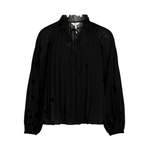 Klassische Bluse von Object, in der Farbe Schwarz, aus Polyester, andere Perspektive, Vorschaubild