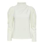 Klassische Bluse von Selected Femme, in der Farbe Weiss, aus Polyester, andere Perspektive, Vorschaubild