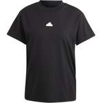 T-Shirt von adidas Sportswear, in der Farbe Schwarz, aus Baumwolle, andere Perspektive, Vorschaubild