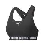 Sport-BH von Puma, in der Farbe Schwarz, aus Polyester, andere Perspektive, Vorschaubild