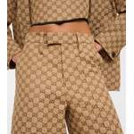 Weite Hose von Gucci, in der Farbe Braun, aus Polyester, andere Perspektive, Vorschaubild