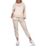 Jogginganzug von CLEO STYLE, in der Farbe Beige, aus Baumwolle, andere Perspektive, Vorschaubild