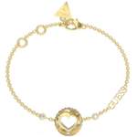 Gliederarmband von Guess, in der Farbe Gold, aus Edelstahl, andere Perspektive, Vorschaubild