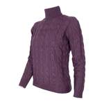 Rollkragenpullover von Cashmere Company, in der Farbe Lila, andere Perspektive, Vorschaubild