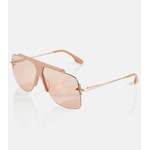 Sonstige Sonnenbrille von Victoria Beckham, in der Farbe Beige, andere Perspektive, Vorschaubild