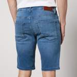 Shorts von BOSS, in der Farbe Blau, aus Polyester, andere Perspektive, Vorschaubild