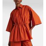 Hemdbluse von Max Mara, in der Farbe Orange, andere Perspektive, Vorschaubild