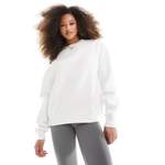 Rundhalspullover von Pull & Bear, in der Farbe Weiss, aus Polyester, Vorschaubild