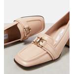 Loafer von Jimmy Choo, in der Farbe Beige, andere Perspektive, Vorschaubild