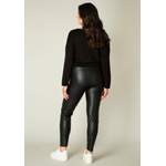 Leggings von Base Level Curvy, in der Farbe Schwarz, aus Jersey, andere Perspektive, Vorschaubild