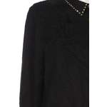 Klassische Bluse von Ganni, in der Farbe Schwarz, aus Viskose, andere Perspektive, Vorschaubild