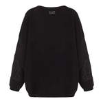 Sweatshirt von EA7 Emporio Armani, in der Farbe Schwarz, aus Polyester, andere Perspektive, Vorschaubild