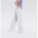 Weite Jeans von MAC, in der Farbe Weiss, aus Polyester, andere Perspektive, Vorschaubild