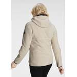 Fleecejacke von Polarino, in der Farbe Beige, andere Perspektive, Vorschaubild